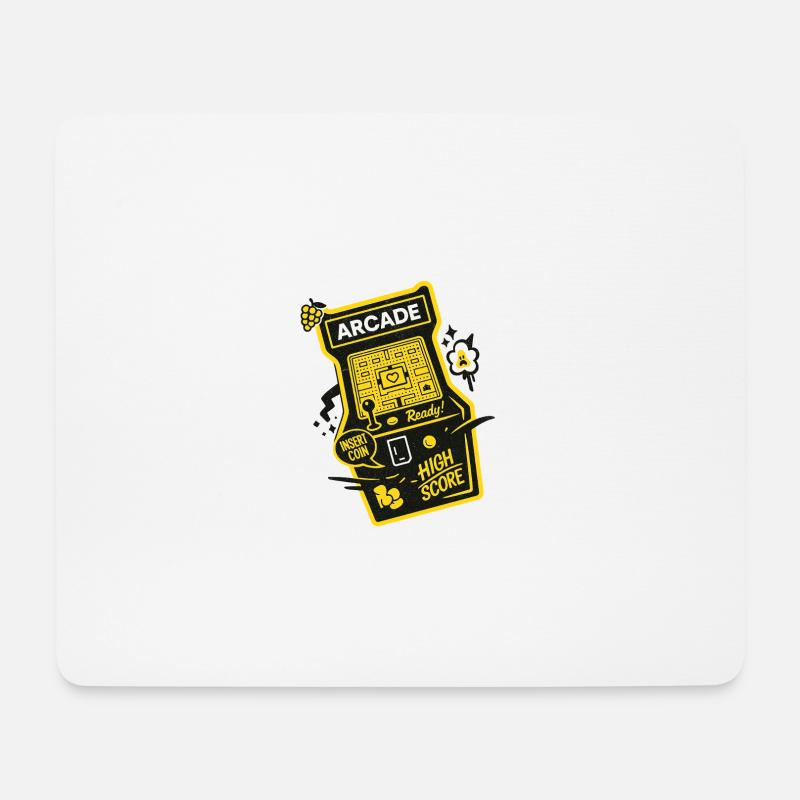 Arcade Ready High Score - Mouse Pad (horizontal) - white