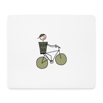 Schobbtimist Bicycle - Mouse Pad (horizontal) - white - Front