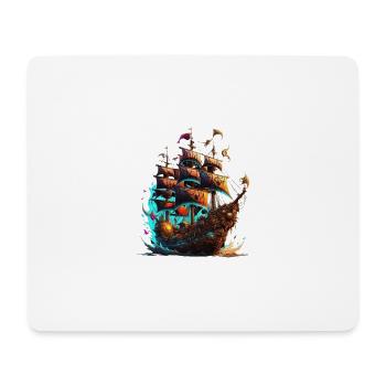 Pirate ship - Mousepad (Querformat) - Weiß - Vorne