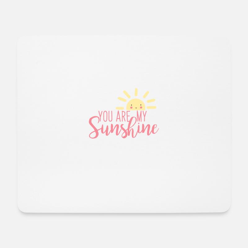 Du bist mein Sonnenschein - Mousepad (Querformat) - Weiß