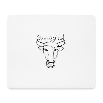 Stiärägrind - Mousepad (Querformat) - Weiß - Vorne