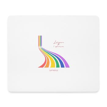 Spring 1 - Tapis de souris (format paysage) - blanc - Devant