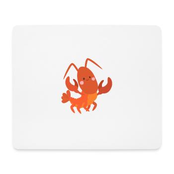 Süßer Hummer - Mousepad (Querformat) - Weiß - Vorne