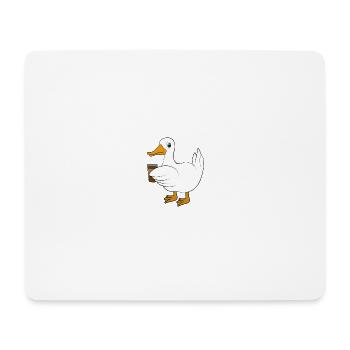 Ente Kaffee Spruch - Mousepad (Querformat) - Weiß - Vorne