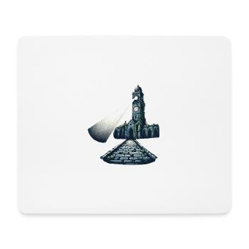 Abandoned Tower in the Dark - Mouse Pad (horizontal) - white - Front