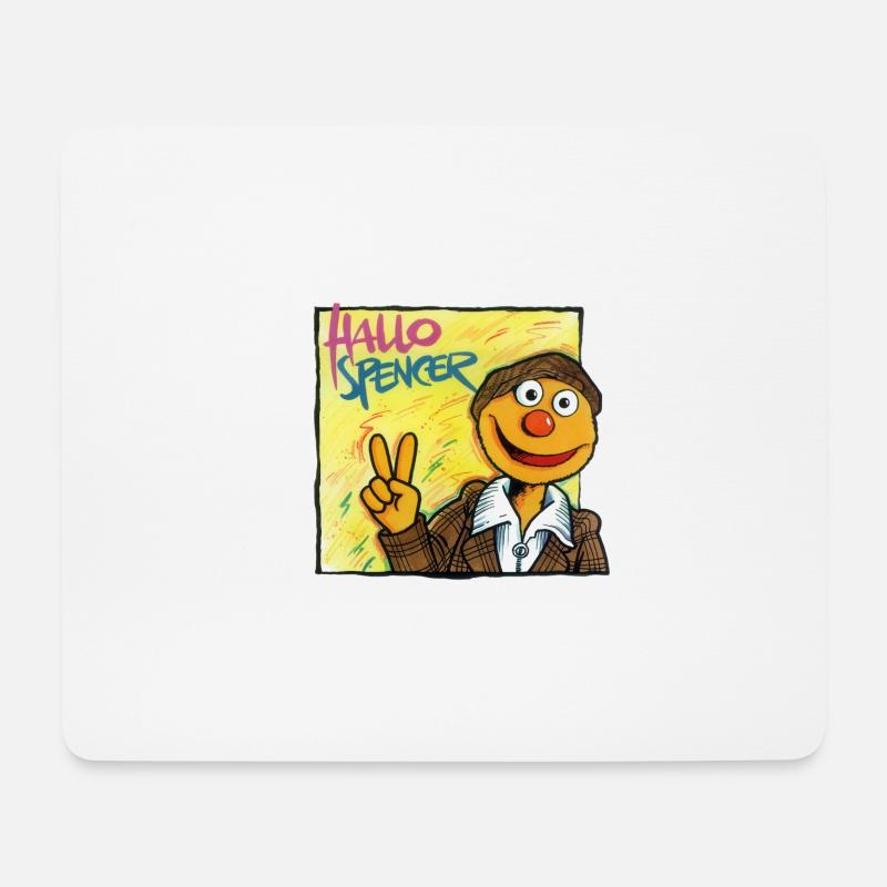 Spencer von HALLO SPENCER - Mousepad (Querformat) - Weiß