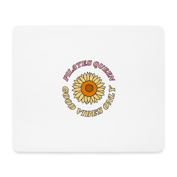 Pilates Queen Sunflower - Mousepad (Querformat) - Weiß - Vorne