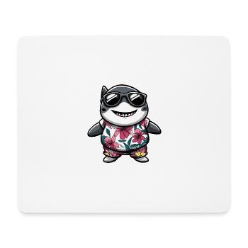 Hai Comic Urlaub - Mousepad (Querformat) - Weiß - Vorne