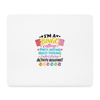 Animation Assistant Bingo Activities Gift - Mouse Pad (horizontal) - white - Front