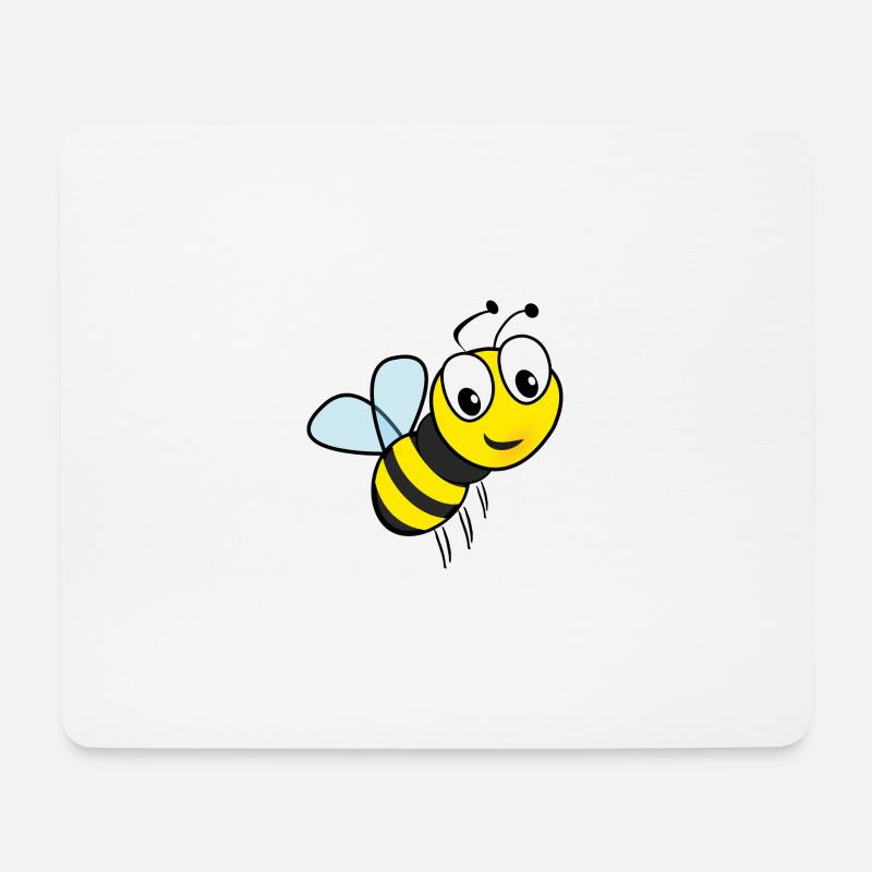 Flotte Biene Geschenk - Mousepad (Querformat) - Weiß