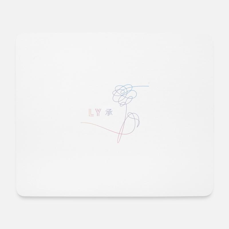 Bangtan-LY "Flower" - Mousepad (Querformat) - Weiß