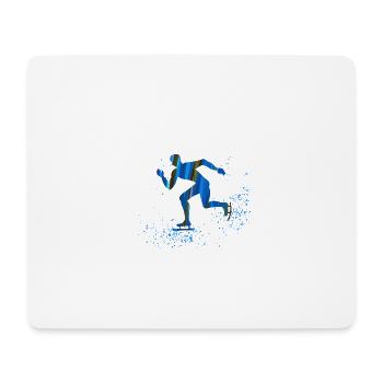 Figure Skating,Speed Skating,Ice Skating,Speed Skating - Mouse Pad (horizontal) - white - Front