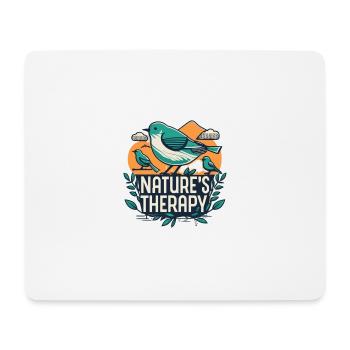 "la thérapie de la nature" - Tapis de souris (format paysage) - blanc - Devant