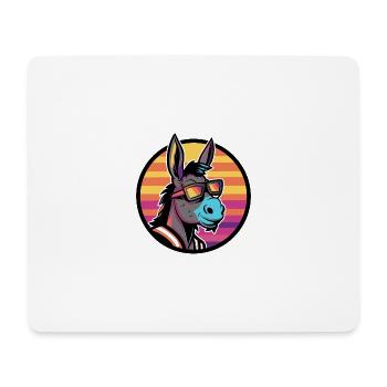 Esel Cool Comic - Mousepad (Querformat) - Weiß - Vorne