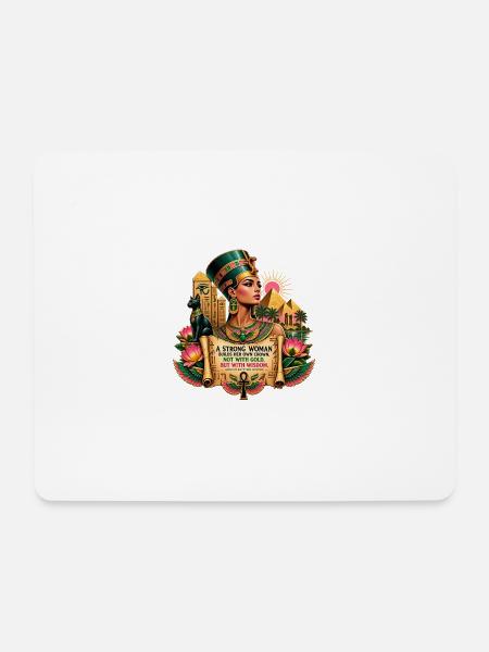 Nofretete – A Strong Woman - Mousepad (Querformat) - Weiß
