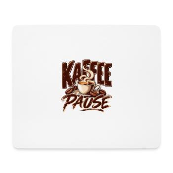 Kaffee Pause Schöne Geschenkidee für den Büro - Mousepad (Querformat) - Weiß - Vorne