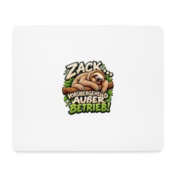 Zack! vorübergehend außer Betrieb Geschenkidee  - Mousepad (Querformat) - Weiß - Vorne