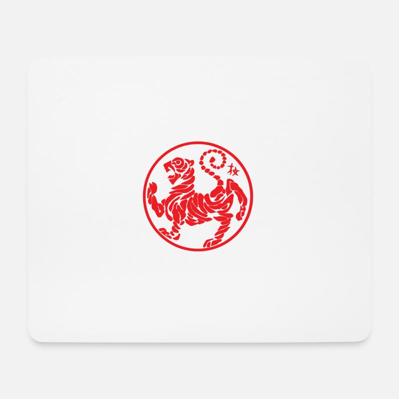 Shotokan Tiger red - Mouse Pad (horizontal) - white