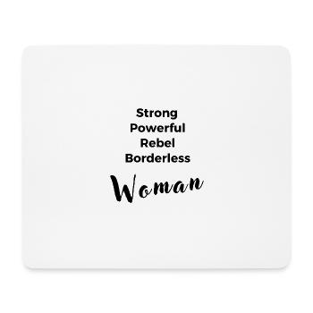 Starke Frau - Mousepad (Querformat) - Weiß - Vorne