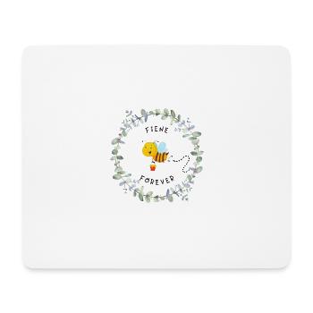 Fiene Forever Biene Vintage Style - Mousepad (Querformat) - Weiß - Vorne