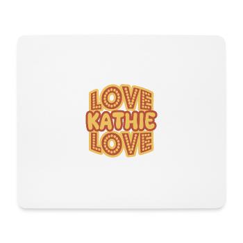 Kathie als Vorname - Mousepad (Querformat) - Weiß - Vorne