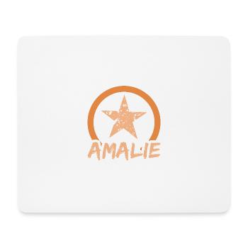 Amélie - Tapis de souris (format paysage) - blanc - Devant