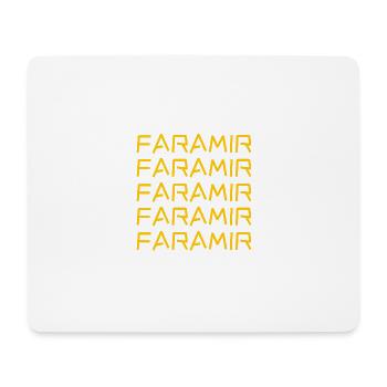 First name Faramir - Mouse Pad (horizontal) - white - Front