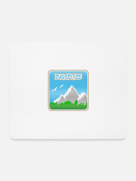 Bergsteigen Zugspitze - Mousepad (Querformat) - Weiß