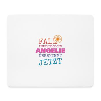 Prénom Angelie - Tapis de souris (format paysage) - blanc - Devant
