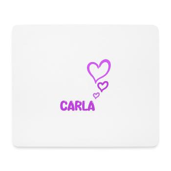 Prénom Carla - Tapis de souris (format paysage) - blanc - Devant