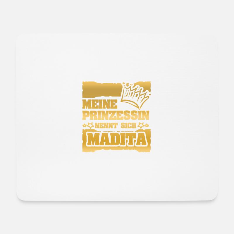 Mädchenname Madita - Mousepad (Querformat) - Weiß