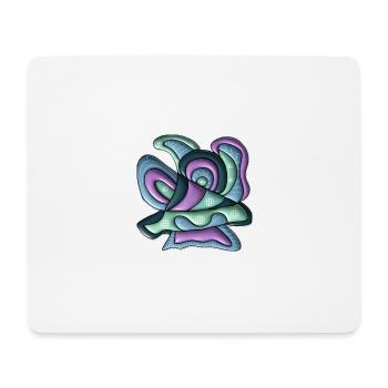 Colour Swirls Abstract Waves - Mouse Pad (horizontal) - white - Front