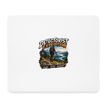 Detektorist-Expedition-Metalldetektor-Abenteuer - Mousepad (Querformat) - Weiß - Vorne
