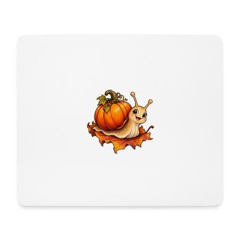 Kürbisschnecke - Mousepad (Querformat) - Weiß - Vorne