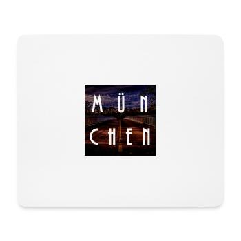München - Mousepad (Querformat) - Weiß - Vorne