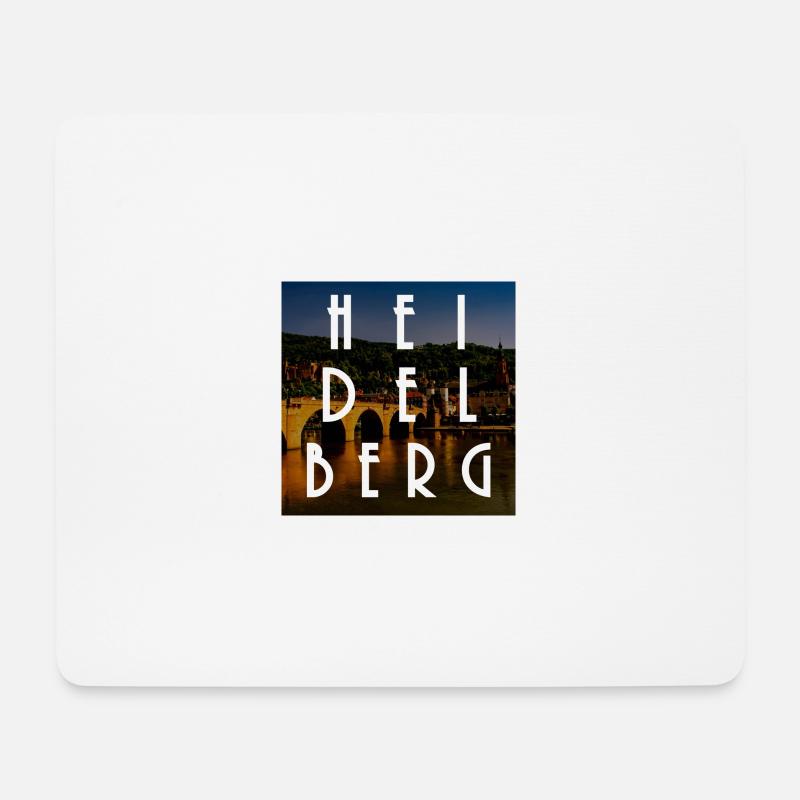 Heidelberg - Mousepad (Querformat) - Weiß