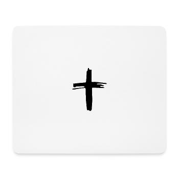 kreuz Sympol christliche mode - Mousepad (Querformat) - Weiß - Vorne