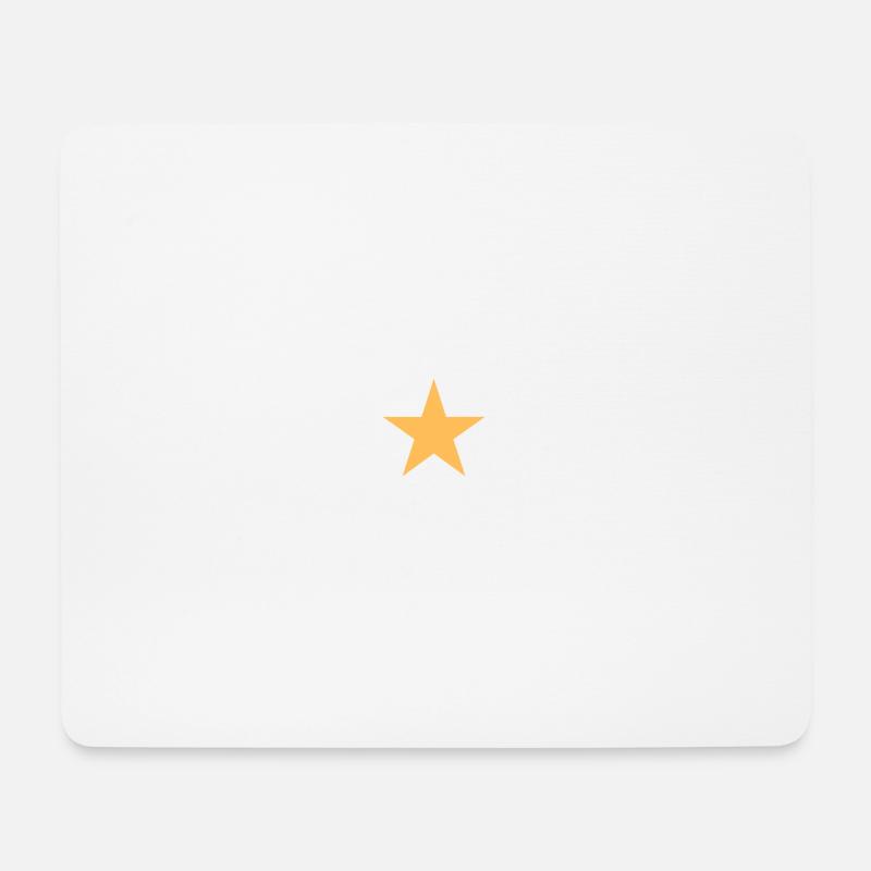 Goldener Stern - Mousepad (Querformat) - Weiß