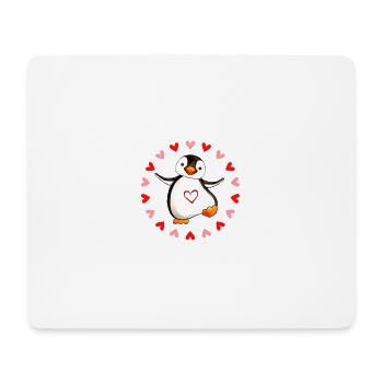 Pingouin - Tapis de souris (format paysage) - blanc - Devant