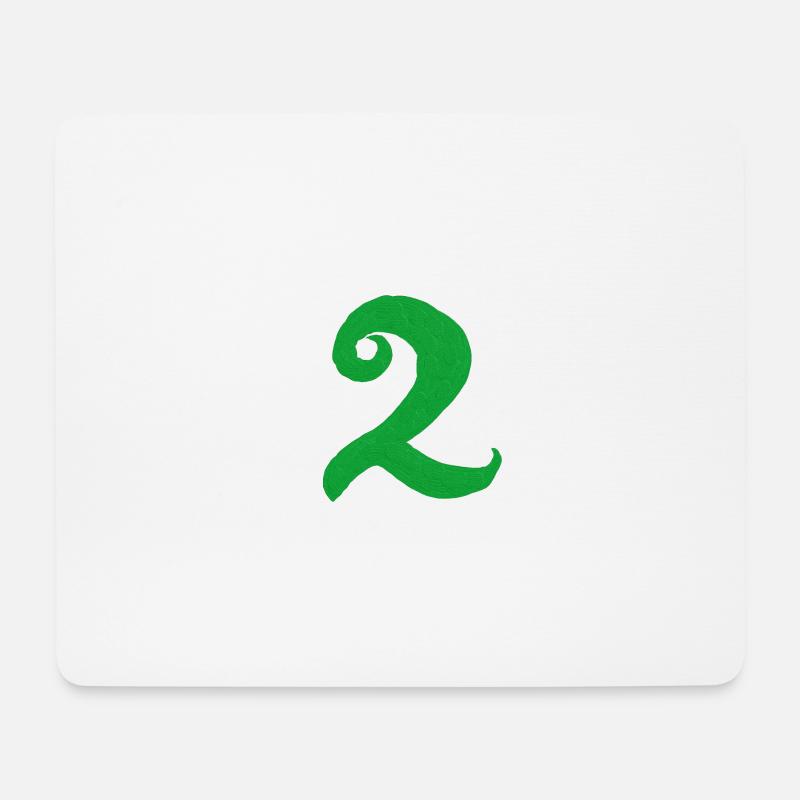 Number 2 - Mouse Pad (horizontal) - white