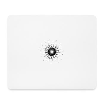 dotted shape gyroscopic pinwheel 4 - Mouse Pad (horizontal) - white - Front