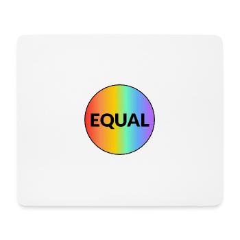 EQUAL - Regenbogen Gay Pride - Mousepad (Querformat) - Weiß - Vorne
