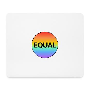 MOIS DE LA FIERTÉ LGBT ÉGALE - Tapis de souris (format paysage) - blanc - Devant