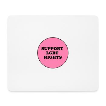 Unterstützen Sie LGBT-Rechte - Mousepad (Querformat) - Weiß - Vorne