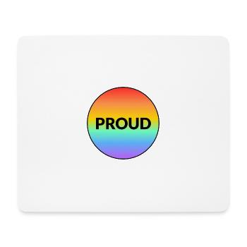 Stolzer LGBTQ-Pride-Regenbogen - Mousepad (Querformat) - Weiß - Vorne