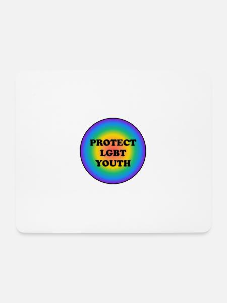 LGBT-Jugendliche schützen - Mousepad (Querformat) - Weiß