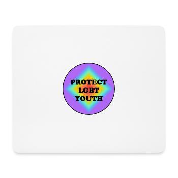 Protect LGBT Youth - Mouse Pad (horizontal) - white - Front