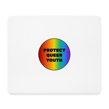 Protect Queer Youth - Mouse Pad (horizontal) - white - Front