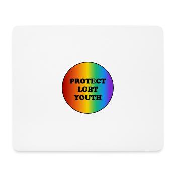 Protect LGBT Youth - Mouse Pad (horizontal) - white - Front