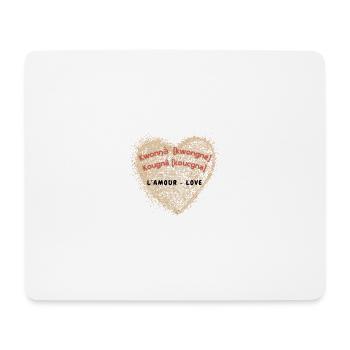 kwongne - love - Mousepad (Querformat) - Weiß - Vorne